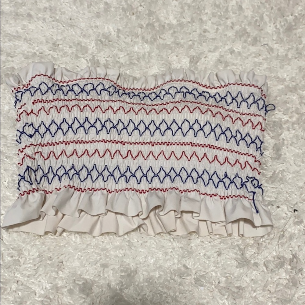 XHILARATION M strapless bikini top